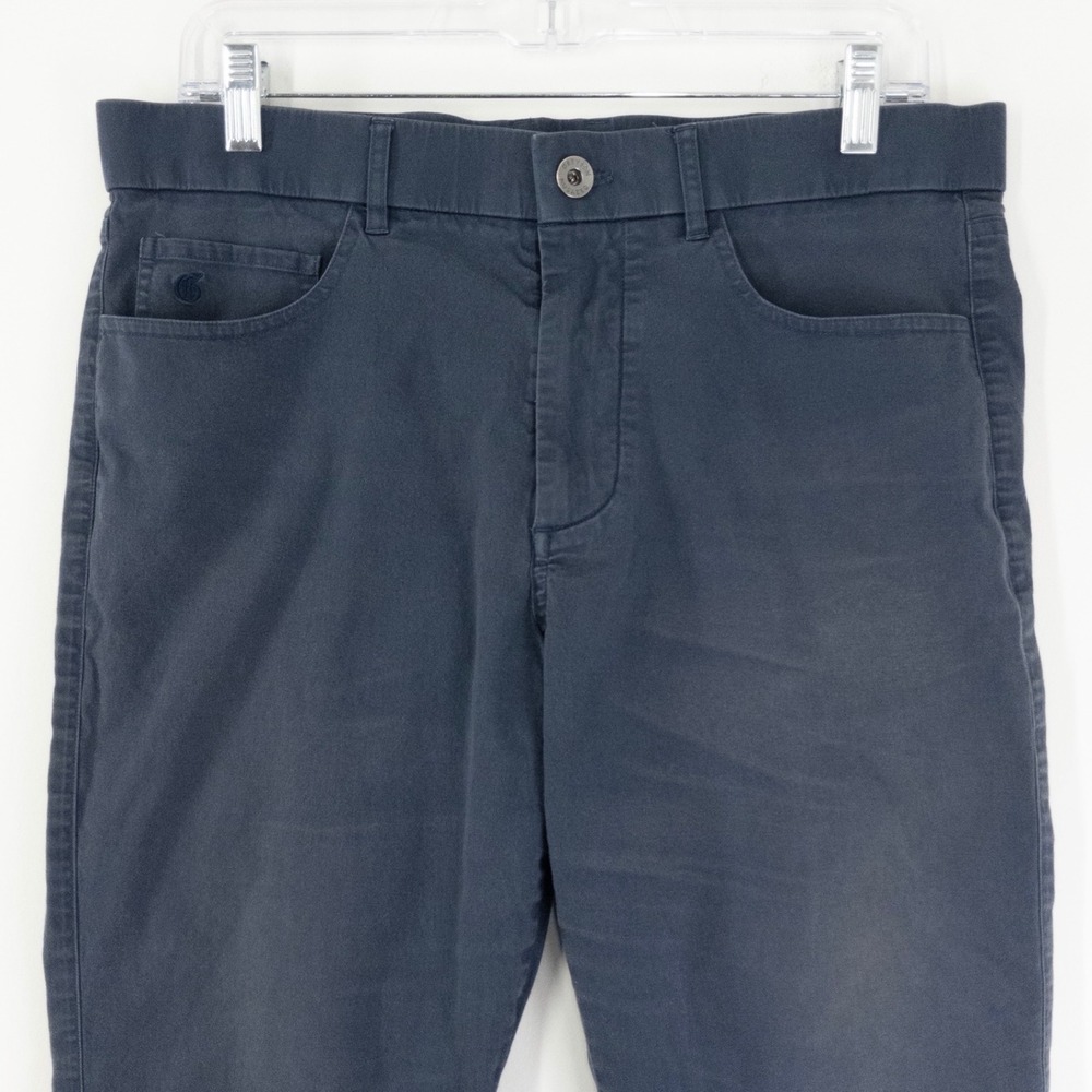 Greyson Amagansett 5 Pocket Pants Mens 33x32 Navy Blue Stretch Golf Casual